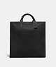 COACH®,GOTHAM TALL TOTE,Pebble Leather,Large,Black Copper/Black,Front View