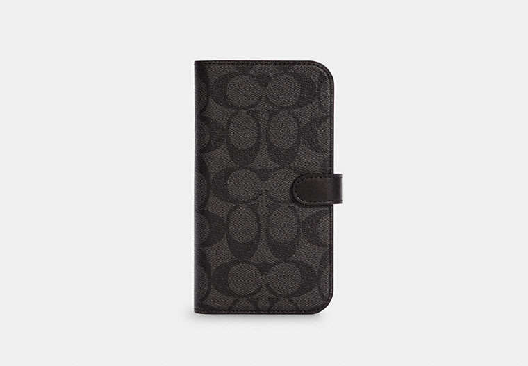 COACH® Outlet | Iphone 13 Pro Max Folio In Signature Canvas