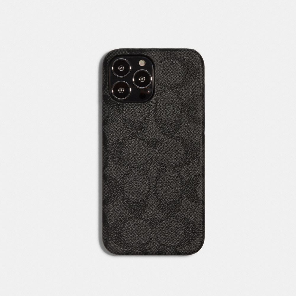 COACH® | Iphone 13 Pro Max Case In Signature Canvas