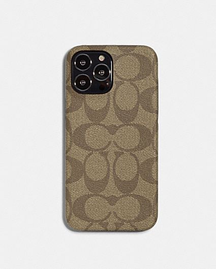 COACH® Outlet | Iphone 13 Pro Max Case In Signature Canvas