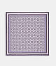 Foulard carré en soie avec imprimé signature