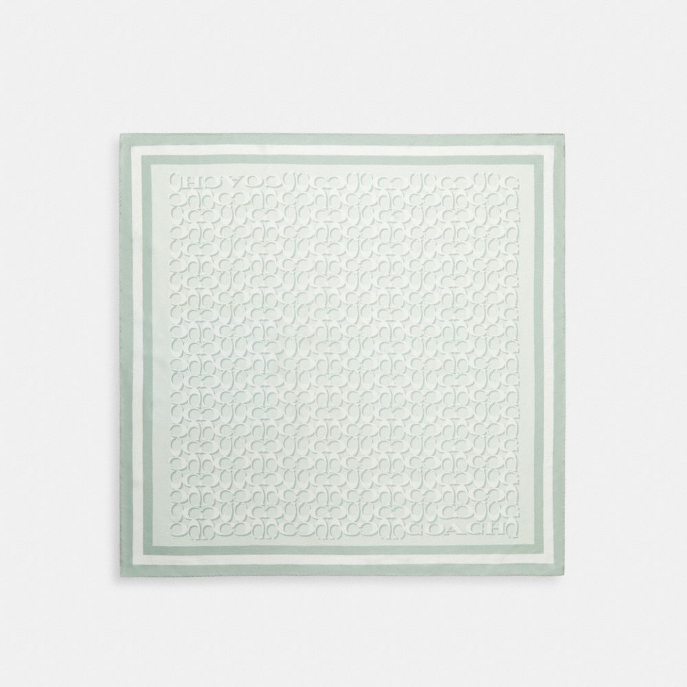 Signature Print Silk Square Scarf, ProductTile