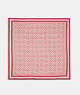 Foulard carré en soie avec imprimé signature