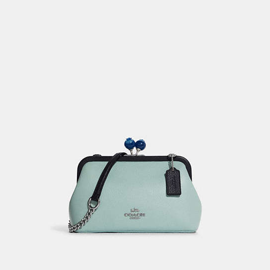 in spite of dish tenacious COACH® | Nora Kisslock Crossbody With Blueberry