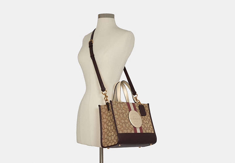 Dempsey Carryall In Signature Jacquard With Stripe And Coach Patch Dempsey Carryall In Signature Jacquard With Stripe And Coach Patch