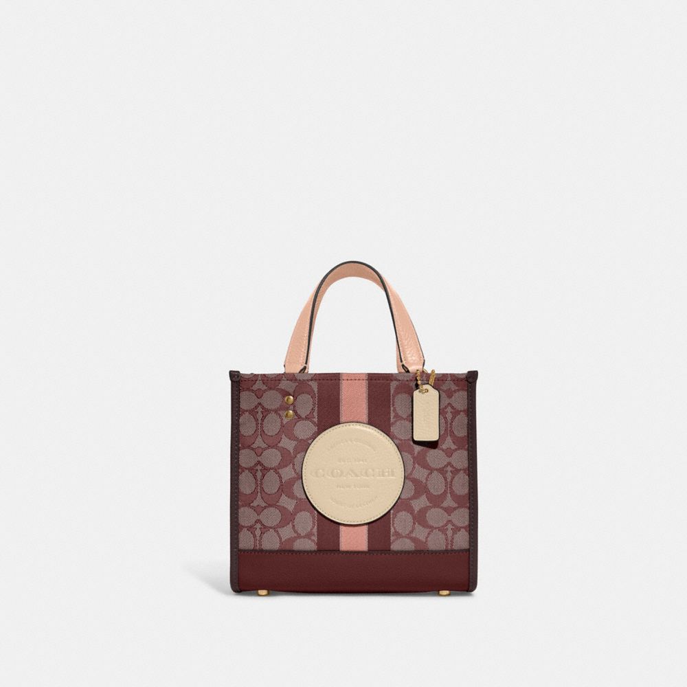 COACH OUTLET® | Dempsey Tote 22 In Signature Jacquard With Stripe And ...