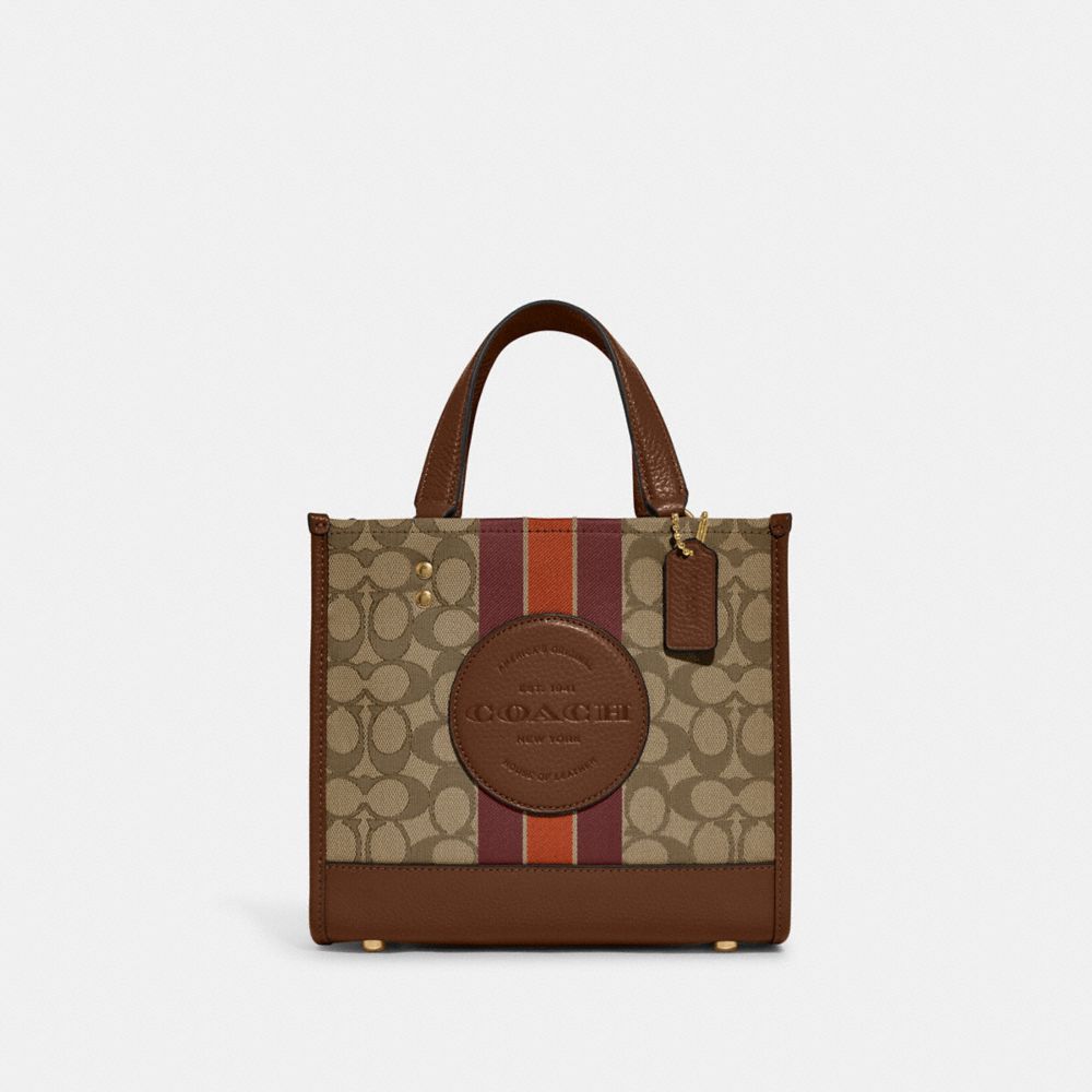 COACH OUTLET® | Dempsey Tote 22 In Signature Jacquard With Stripe