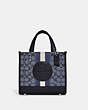 Dempsey Tote 22 In Signature Jacquard With Stripe And Coach Patch