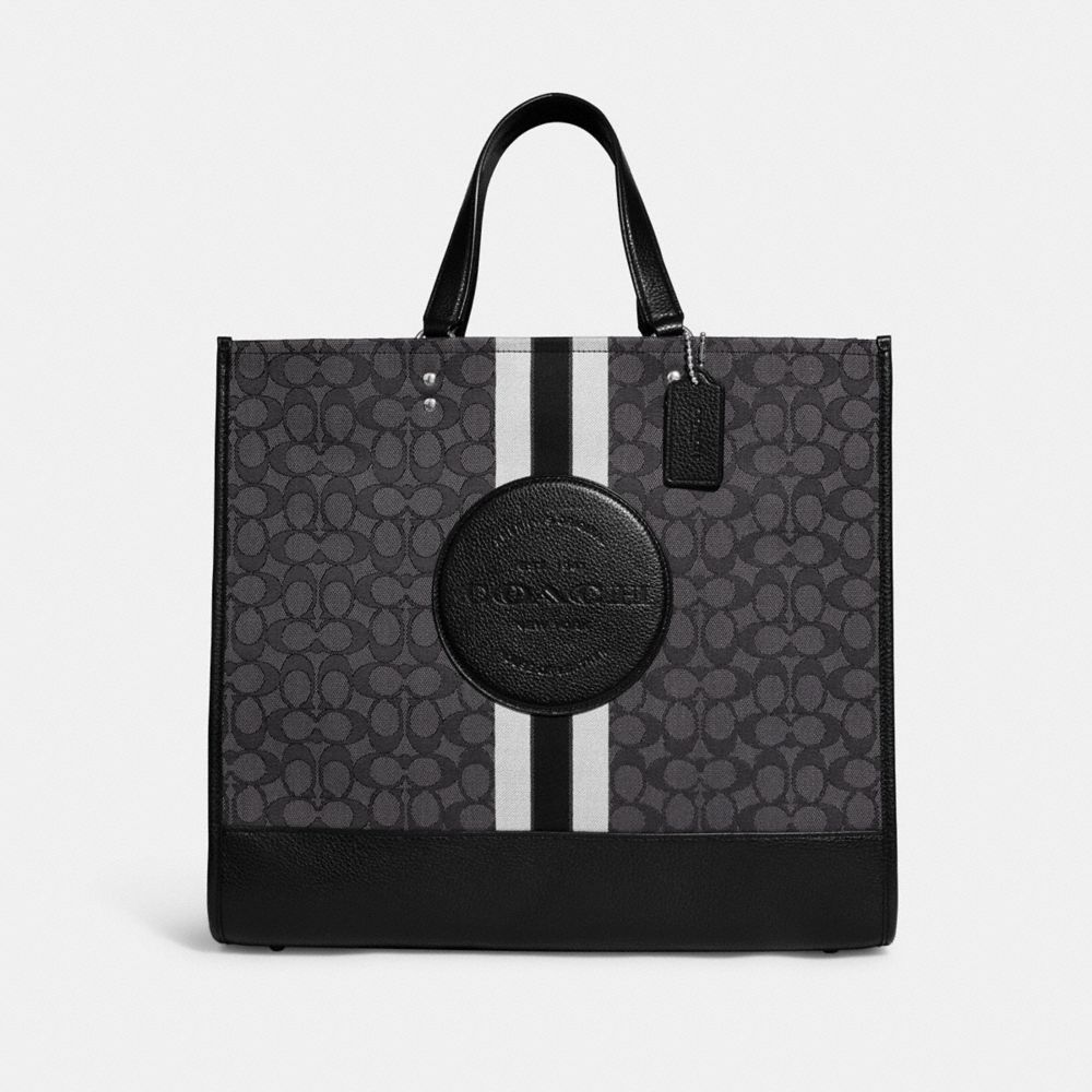 COACH®  Dempsey Tote 22 In Signature Jacquard With Coach Patch