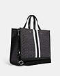 Dempsey Tote 40 In Signature Jacquard With Stripe And Coach Patch