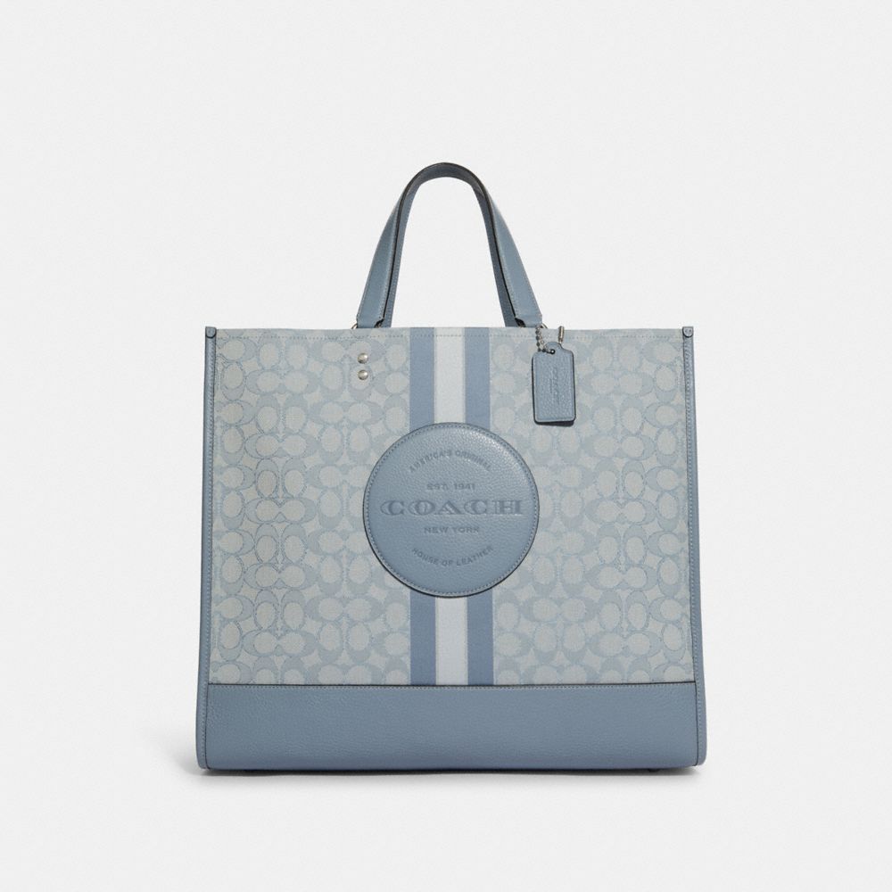 COACH® | Dempsey Tote 40 In Signature Jacquard With Stripe And Coach Patch