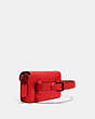 COACH®,SOFT TABBY MULTI CROSSBODY,Smooth Leather/Pebble Leather,Small,Sport Red,Angle View