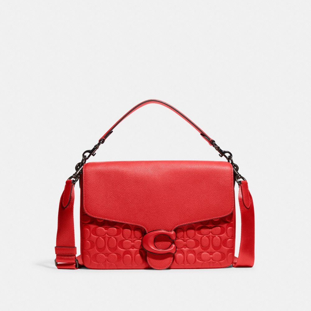 Coach Soft Tabby Messenger In Signature Leather In Sport Red ModeSens