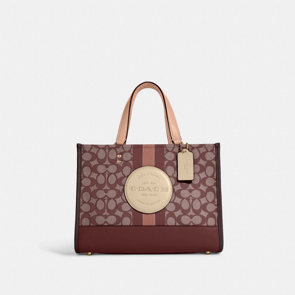 COACH OUTLET® | Dempsey Carryall In Signature Jacquard With Stripe And Coach  Patch