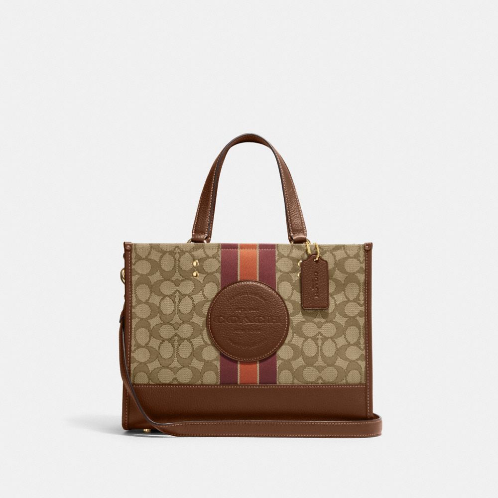 COACH OUTLET® | Dempsey Carryall In Signature Jacquard With Stripe And Coach  Patch