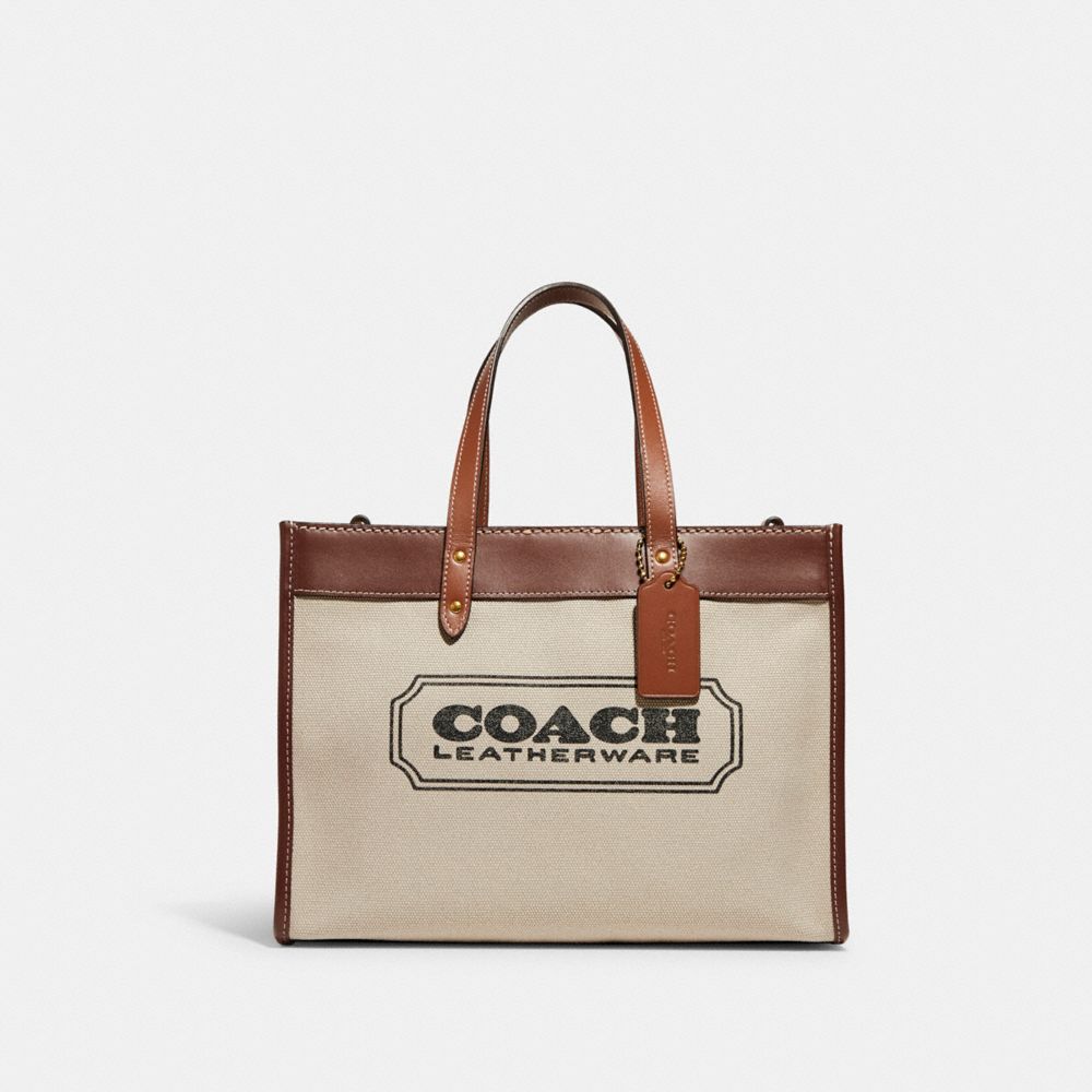 新品】COACH キャンバスフィールド トート 30 2WAYバック - トートバッグ