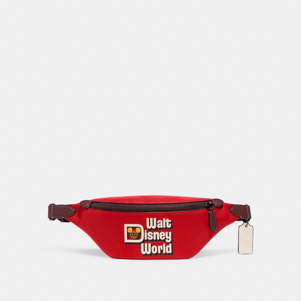 Disney X Coach Charter Belt Bag 7 With Walt Disney World Motif