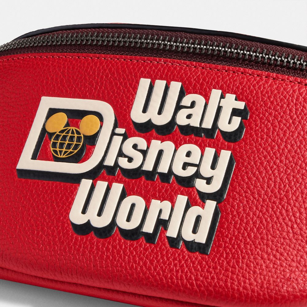 COACH® | Disney X Coach Charter Belt Bag 7 With Walt Disney World Motif