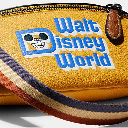 Disney X Coach Charter Belt Bag 7 With Walt Disney World Motif 