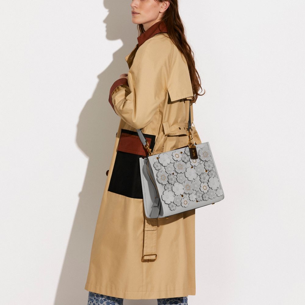 COACH® | Rogue In Colorblock With Tea Rose Applique