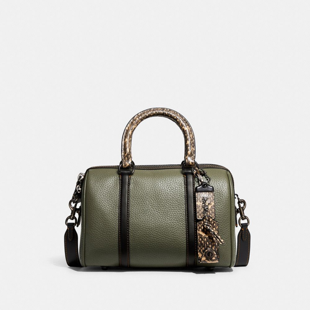 COACH® | Ruby Satchel 25 In Colorblock With Snakeskin Detail