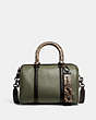 Ruby Satchel 25 In Colorblock With Snakeskin Detail