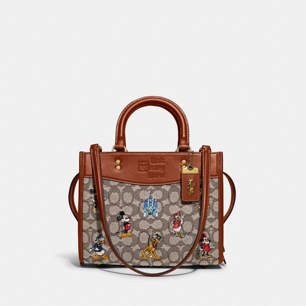 COACH® | Disney X Coach Rogue 25 In Signature Textile Jacquard