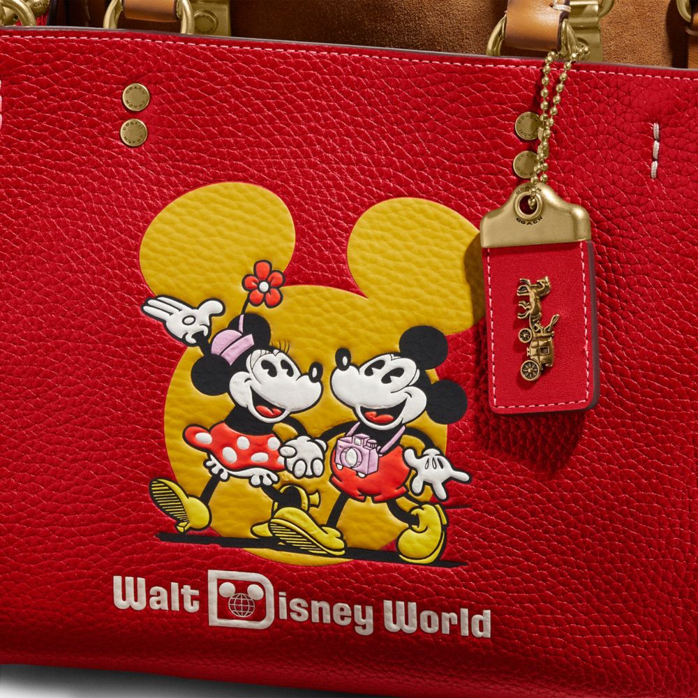 COACH  ショルダー ローグ25 ディズニー Micky ミッキー フレンズ