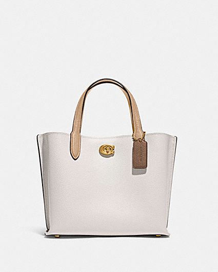Willow Tote 24 In Colorblock With Signature Canvas Interior | COACH®