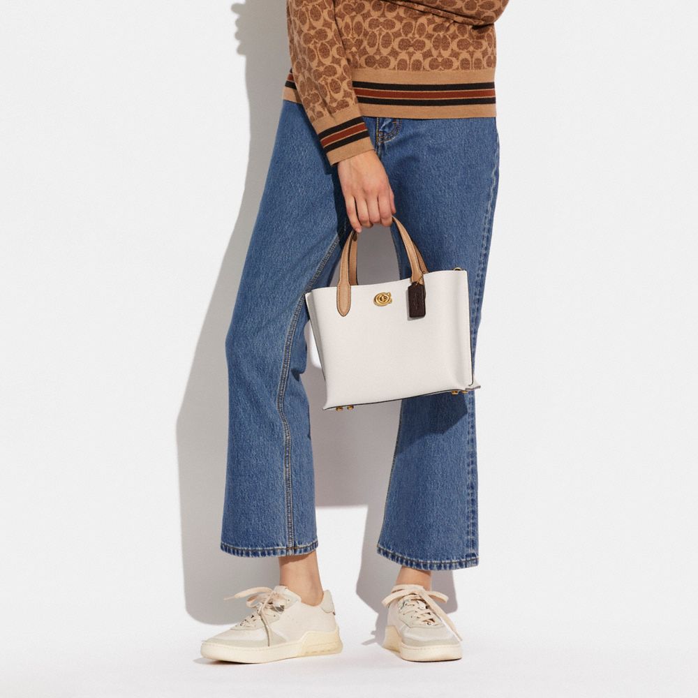 ☆COACH☆Willow Tote 24 colorblock カラーブロック-