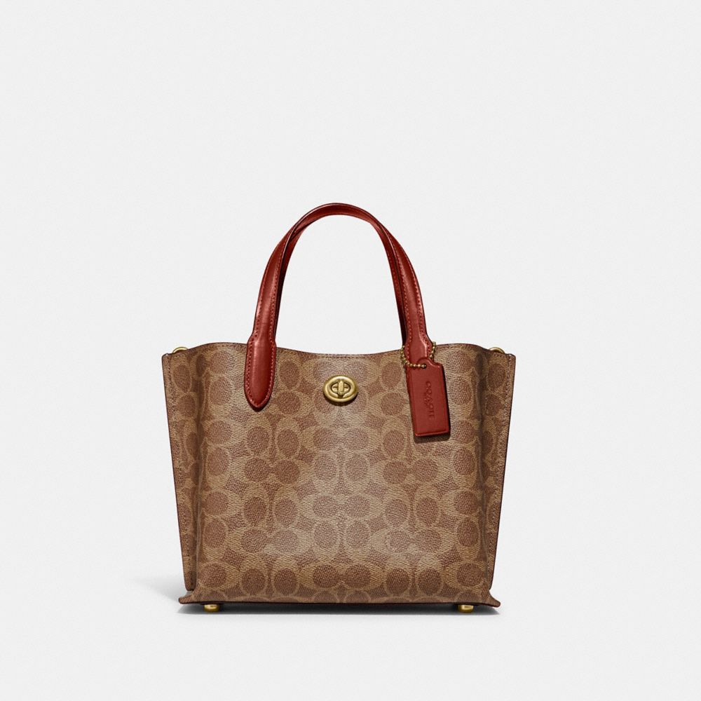 COACH Willow Signature Canvas Tote Bag