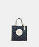 Dempsey Tote 22 In Signature Jacquard With Coach Patch