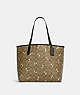 City Tote In Signature Canvas With Bee Print