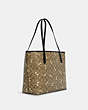 City Tote In Signature Canvas With Bee Print