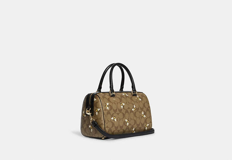 COACH® | Rowan Satchel In Signature Canvas With Bee Print