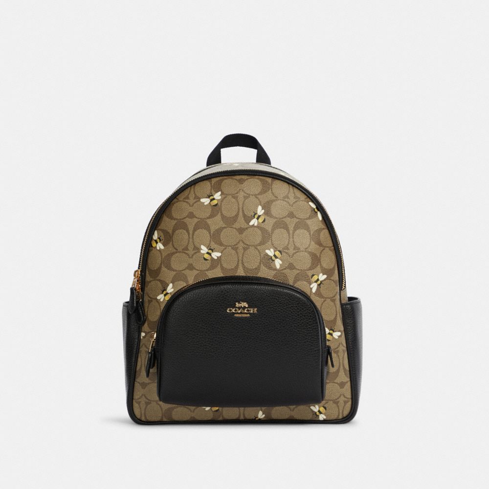 Coach Outlet Court Backpack In Signature Canvas Shop Premium Outlets |  