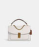 COACH®,LANE SHOULDER BAG IN COLORBLOCK,Leather,Large,Gold/Chalk Multi,Front View