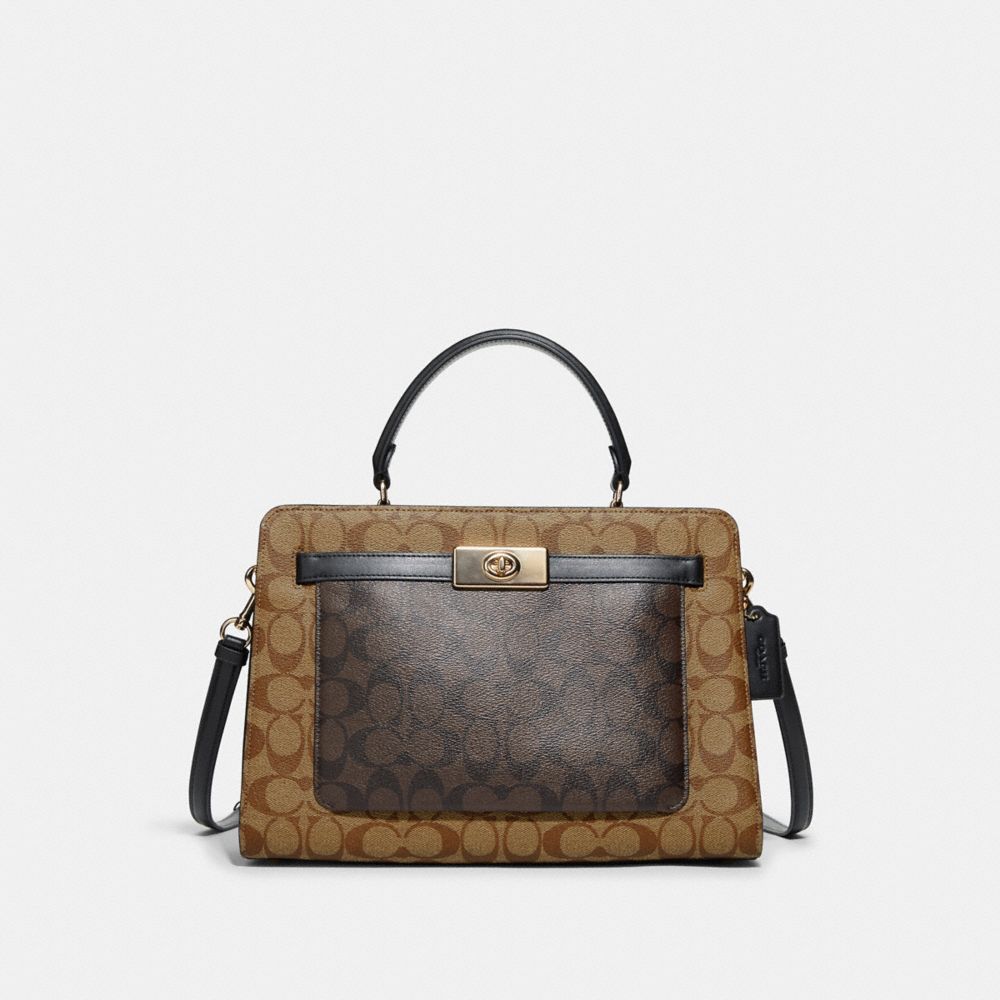 COACH OUTLET® | Lane Carryall In Blocked Signature Canvas