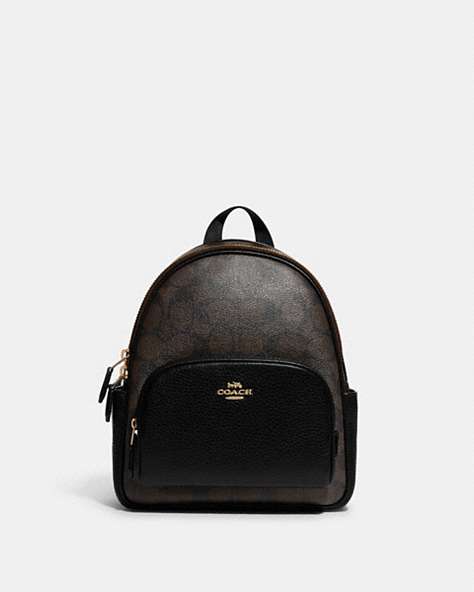 Mini Court Backpack In Signature Canvas