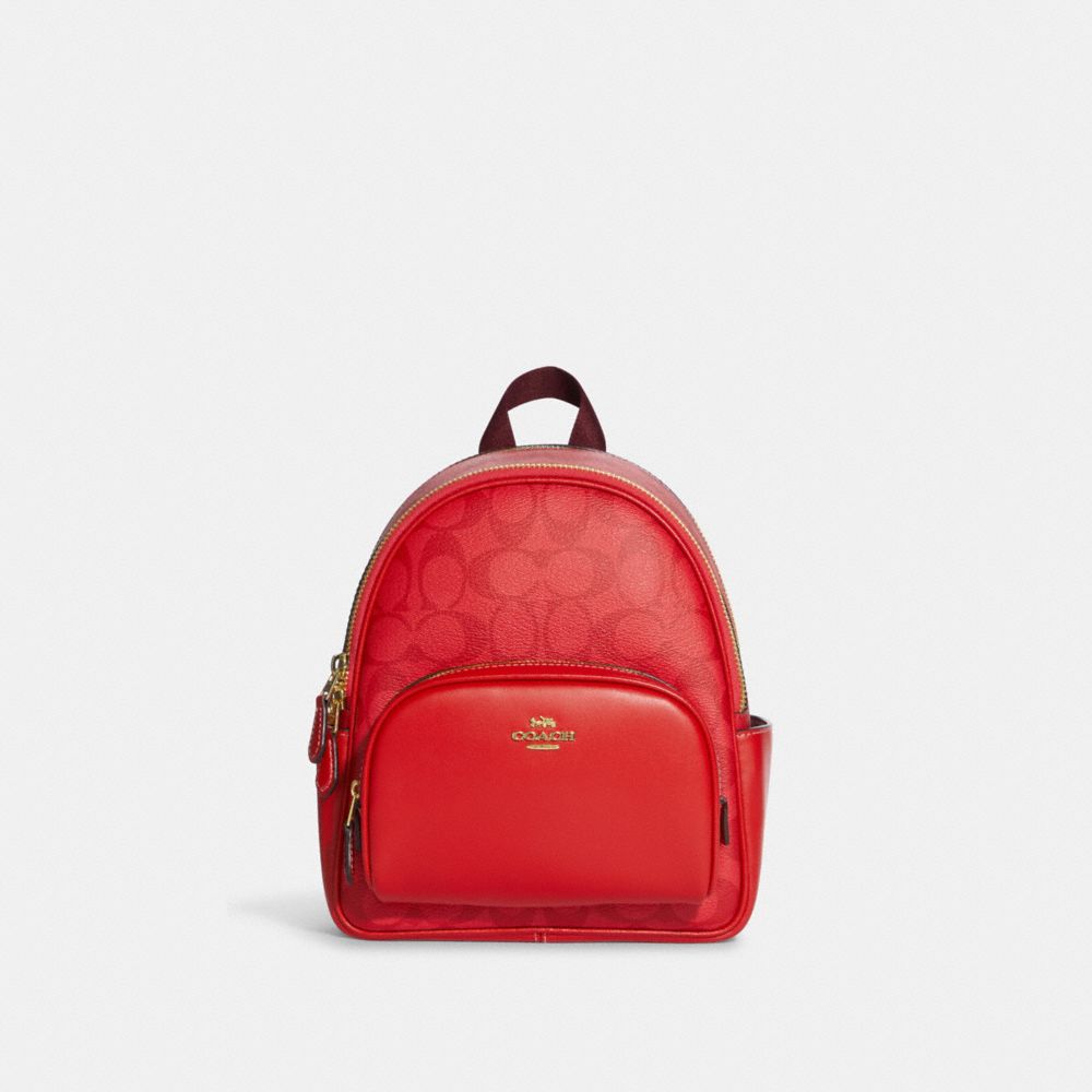 Coach Backpack Red And Black