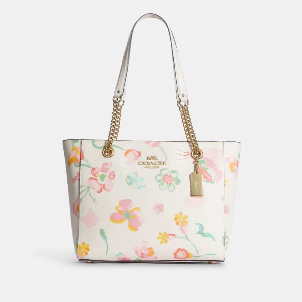 COACH® | Cammie Chain Tote With Dreamy Land Floral Print