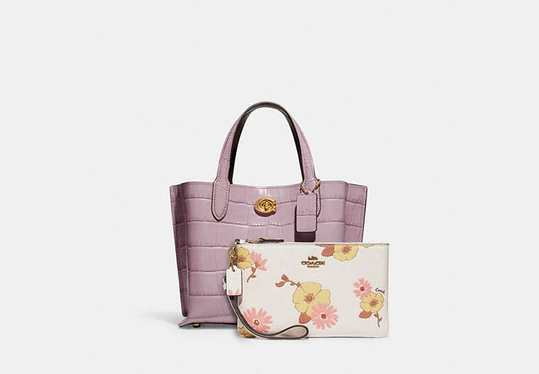 Willow Tote 24 & Small Wristlet With Floral Print