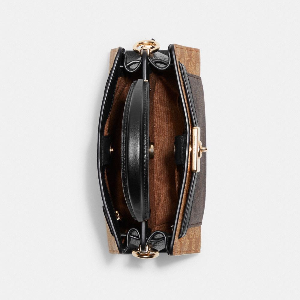 COACH OUTLET® | Mini Lane Top Handle In Blocked Signature Canvas