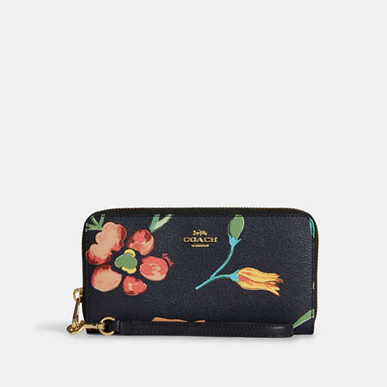 COACH® | Long Zip Around Wallet With Dreamy Land Floral Print