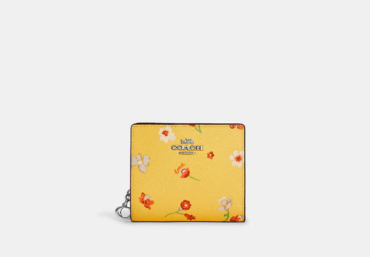 Snap Wallet With Mystical Floral Print