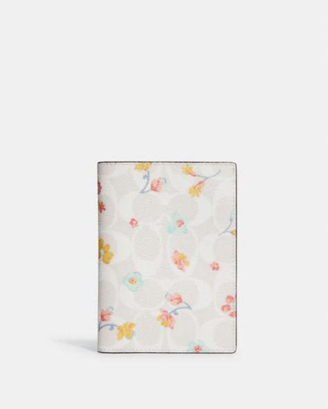 Passport Case In Signature Canvas With Mystical Floral Print