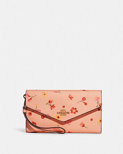 COACH® | Long Zip Around Wallet With Dreamy Land Floral Print