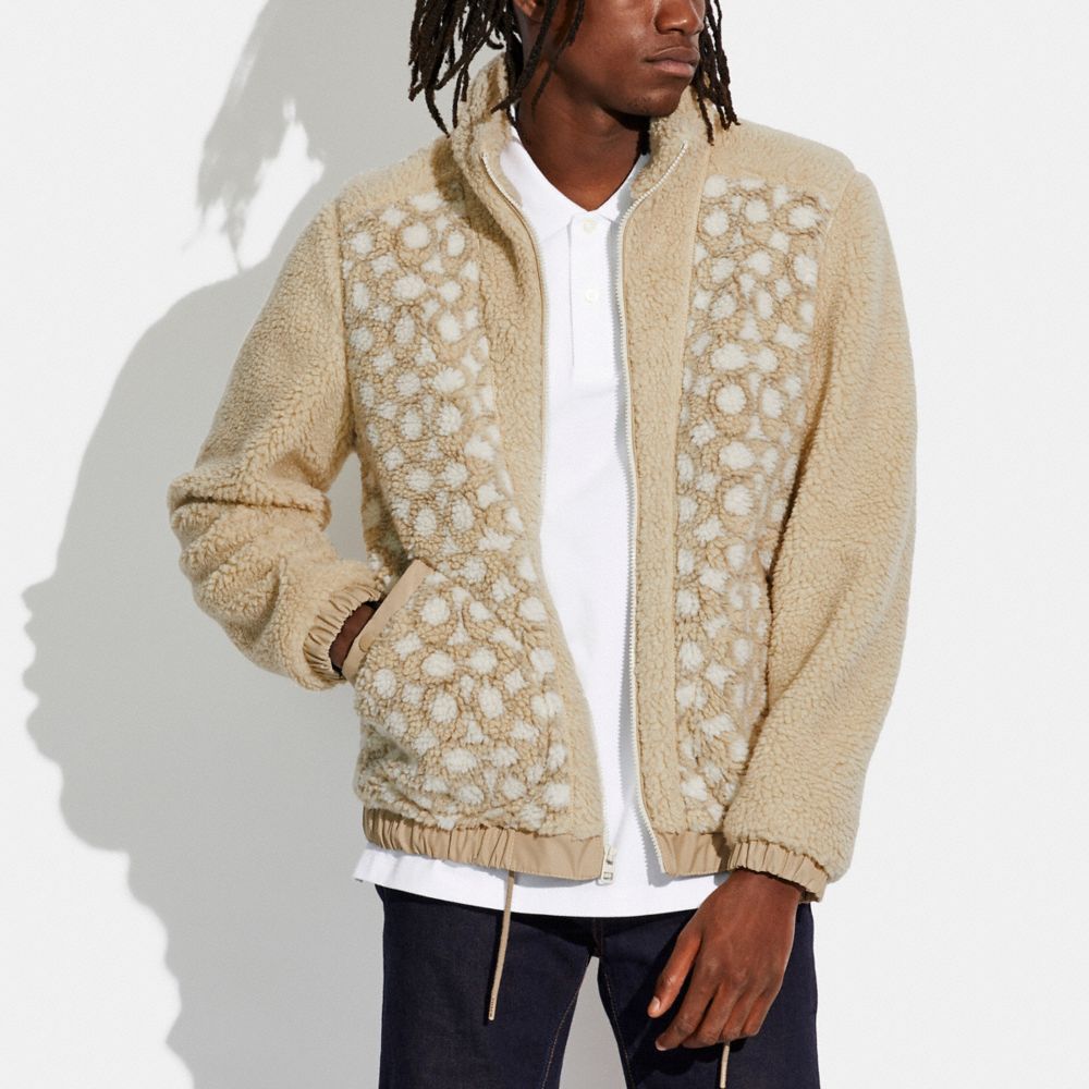 COACH® | Full Sherpa Jacket In Recycled Polyester