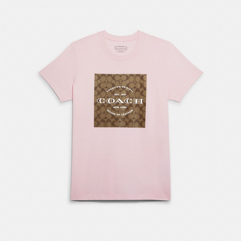 COACH OUTLET® | Signature T Shirt In Organic Cotton