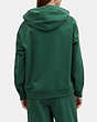 COACH®,ESSENTIAL HOODIE,Fabric,Hunter Green,Scale View